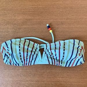 LA Hearts V wire bikini top